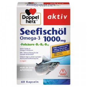 DOPPELHERZ Seefischöl Omega-3 1.000 mg+Fols.Kaps.